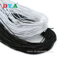 Stock Black White Polyester Round Elastic Cord String